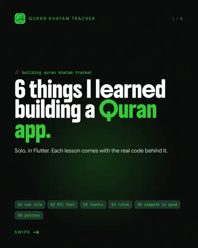 6 things I learned building it, slide 1 of 8
